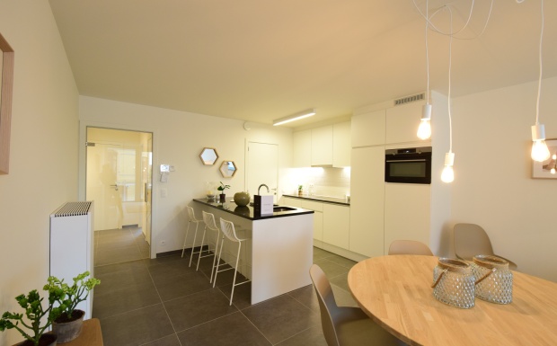 design inrichting, design keuken, schollier torhout, casanova vastgoedstyling, nieuwbouwproject louise middelkerke, oostendebaan